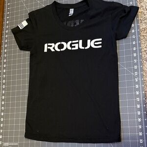 Rogue Women's Black Tee with White Logo